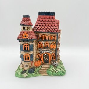 Midwest Importers Halloween Haunted House Lighted Ceramic Frankenstein Decor